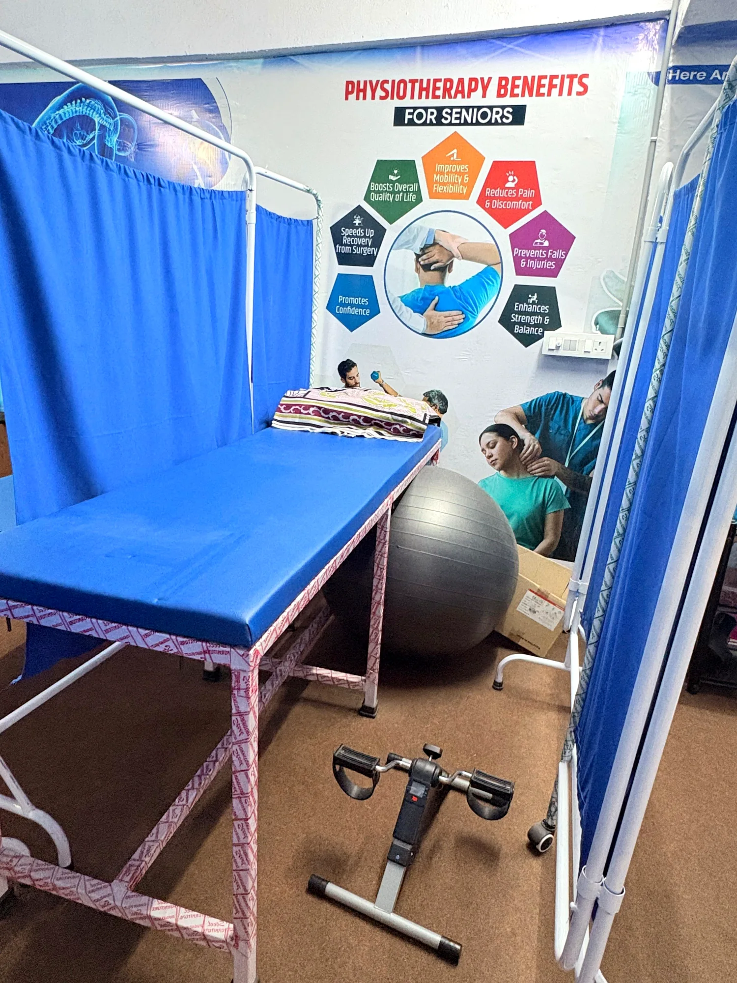 Physiotherapy treatment space